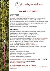 LA BODEGUITA MENÚ EJECUTIVO LA BODEGUITA MENÚ EJECUTIVO